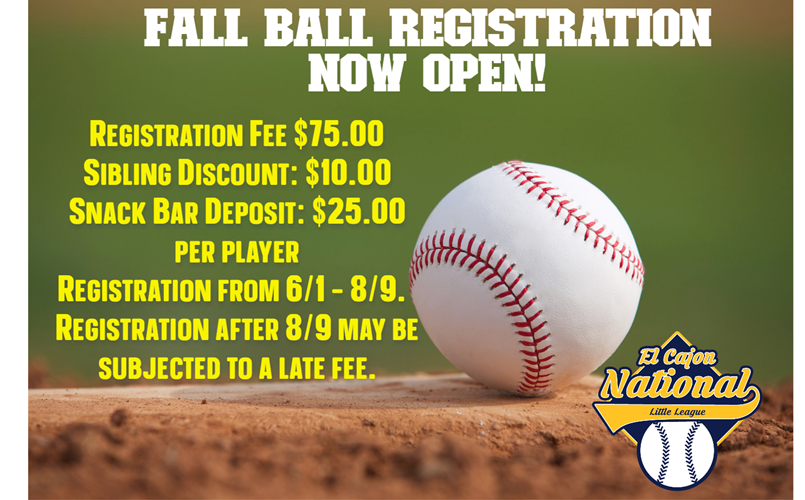 Register for Fall Ball 2023!