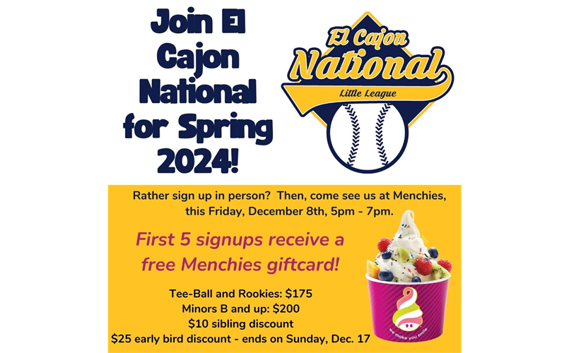 Fundraiser & In Person Signup at Menchies!