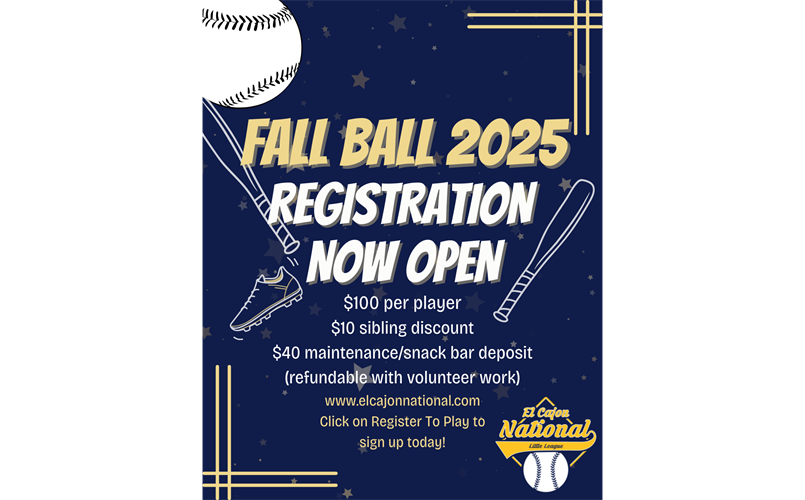 Fall Ball 2025 Registration Now Open!